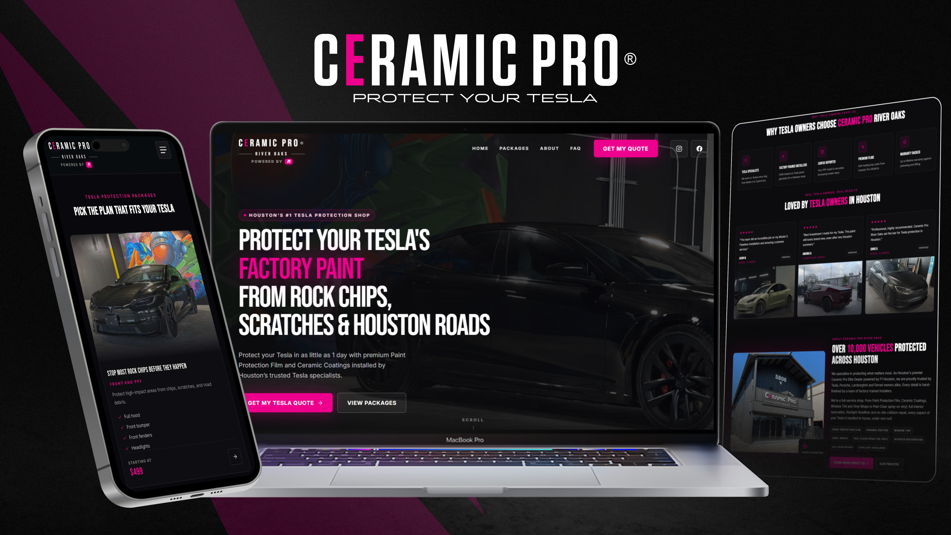 Ceramic Pro River Oaks — Tesla LP — Tesla Protection Landing Page