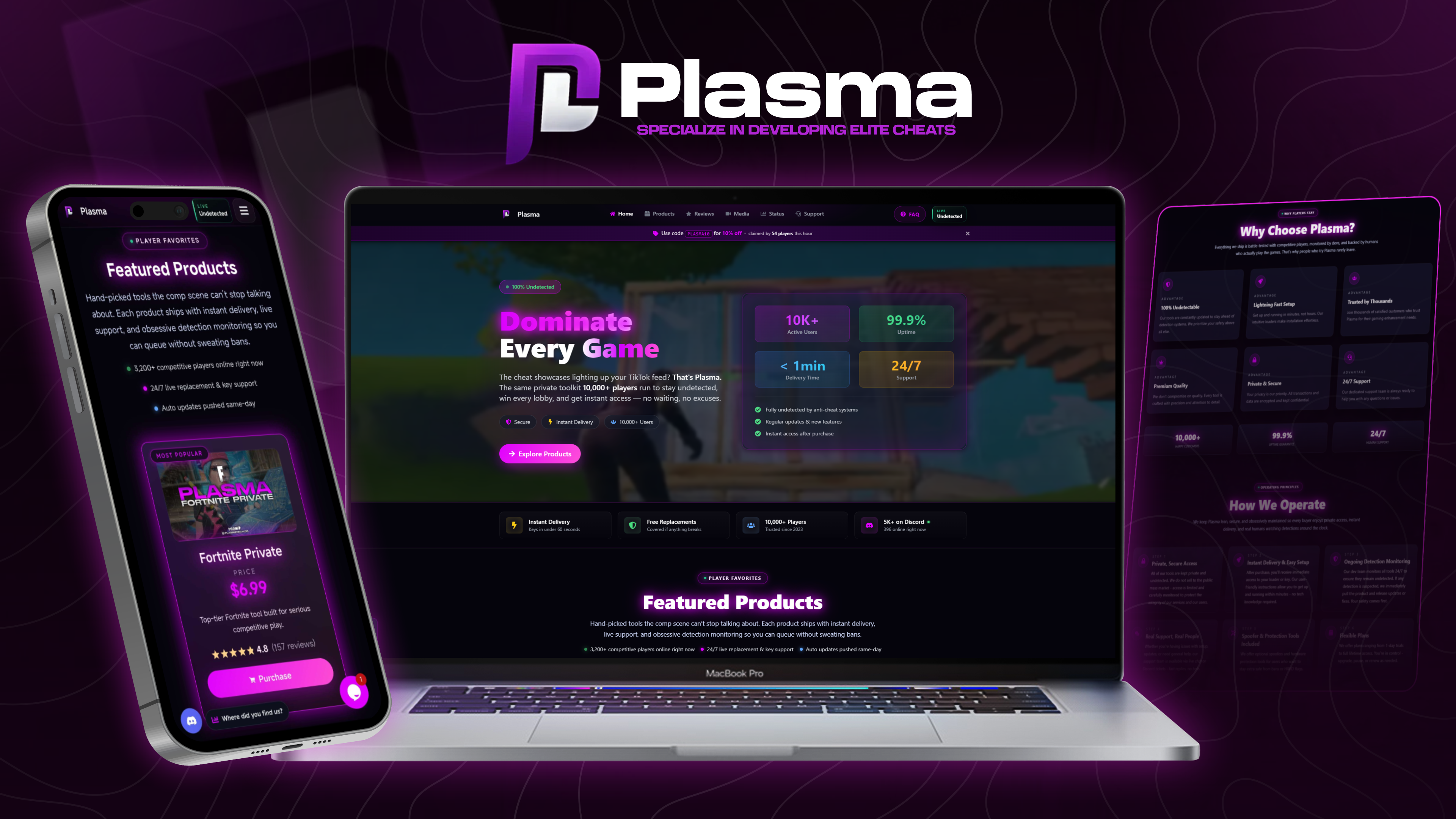Plasma Tech — Gaming E-commerce Store